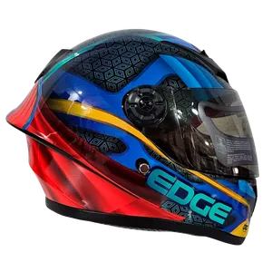 Casco Integral Edge Champions Superman Kids Visor Interno Ahumado